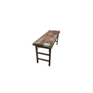 Ibiza dinertafel met metaal accent L175xB60xH73