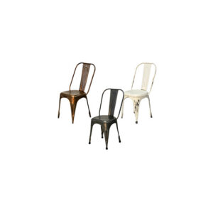Industrieel Tolix stoel L48xB48xH94 (diverse kleuren)
