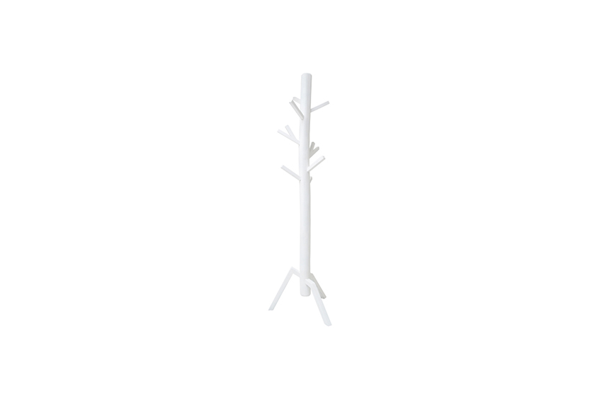 Standing coat rack white H180