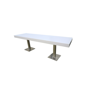 Kopenhagen dinertafel lang RVS poot L250xB70xH78