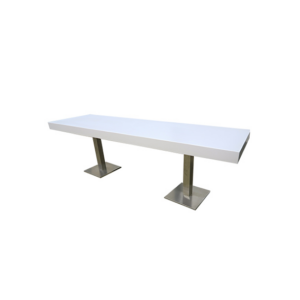 Kopenhagen dinertafel lang RVS poot L250xB70xH78