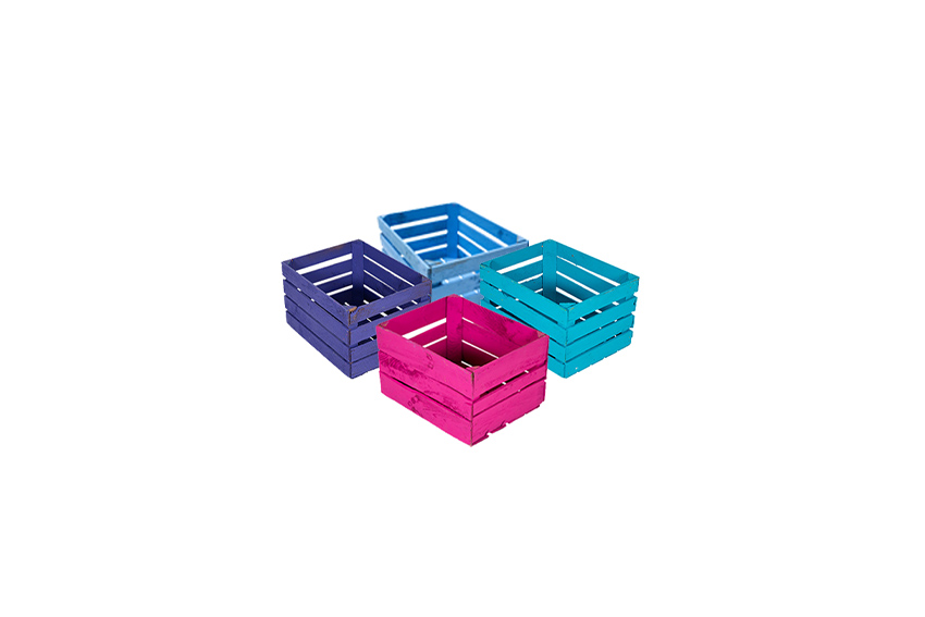 Fruit crate various colours L50xW40xH30