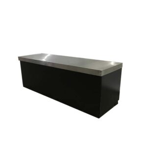 Kaapstad buffet with RVS worktop L250xD80xH90