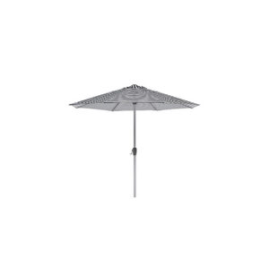 Parasol M | Zwart/wit gestreept Ø300 (set)