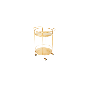 Cosmo Velvet serving trolley gold L65xW48xH84