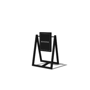 Stoepbord zwart L70xB56xH105