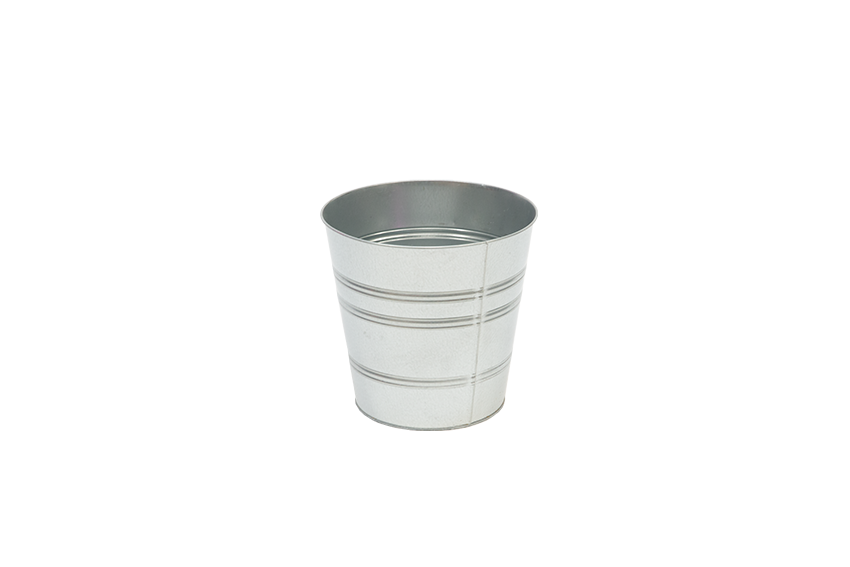 Flowerpot bucket zinc Ø22xH22