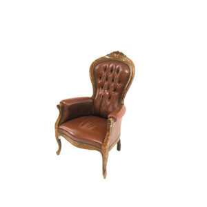 Chesterfield stoel man doorleefd L72xB70xH106