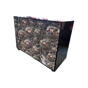 DJ booth with disco ball front panel L162xW70xH121