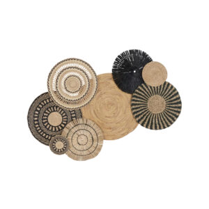 Deco | Rotan wanddecoratie met zeegras L140xH92