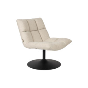 Fauteuil teddy beige draaibaar L81xB66xH78