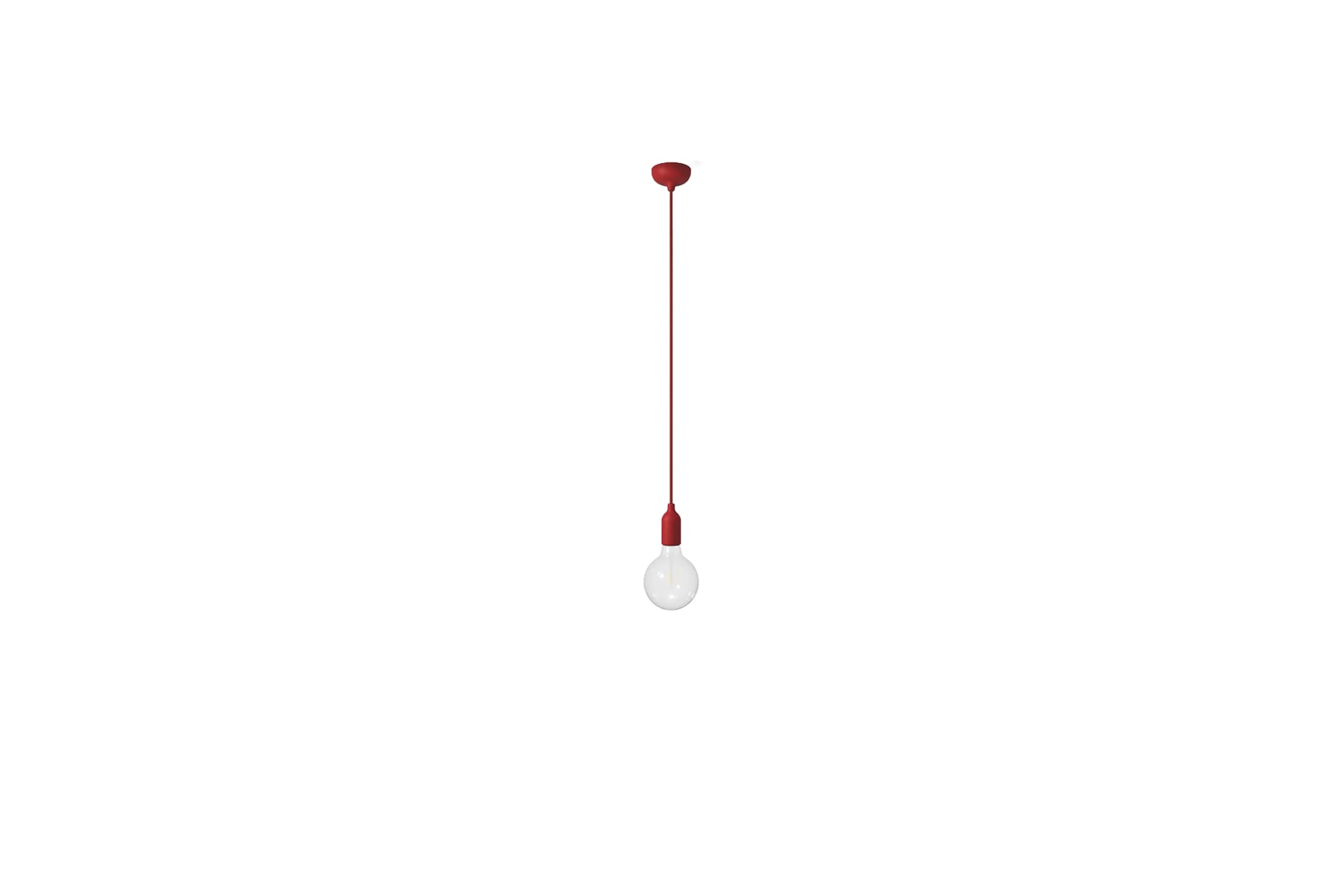 Snoerlamp snake rood L120