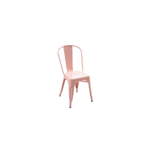 Industrial Tolix chair pink L52xW45xH85L48xW48xH94