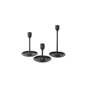 Kandelaar | Zwart set van 3