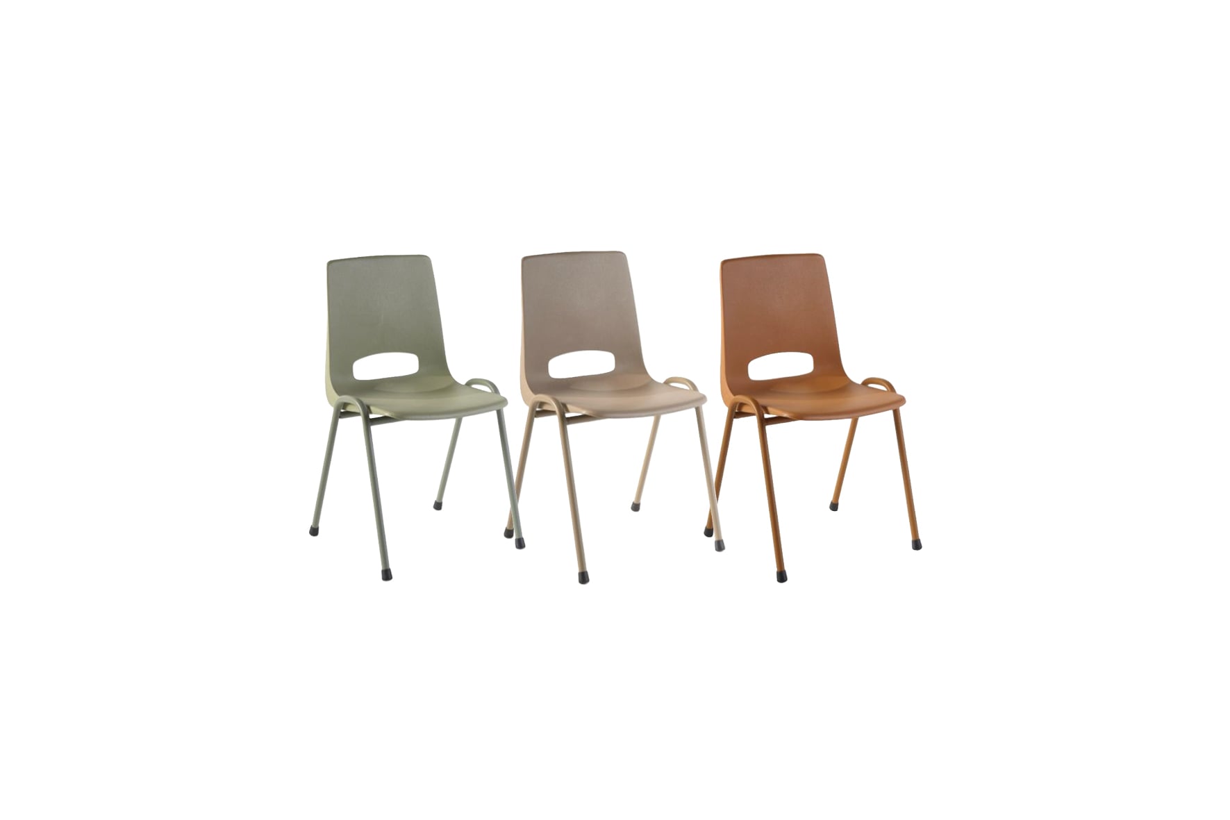 Kuipstoel kunststof L46xB48xH84 (diverse kleuren)