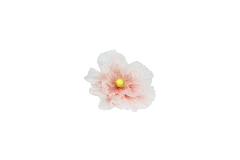 Kunstbloem XL | Reuzenbloem lichtroze organza Ø80