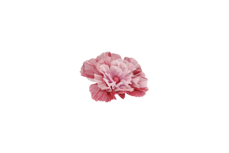 Kunstbloem XL | Reuzenbloem roze organza Ø80