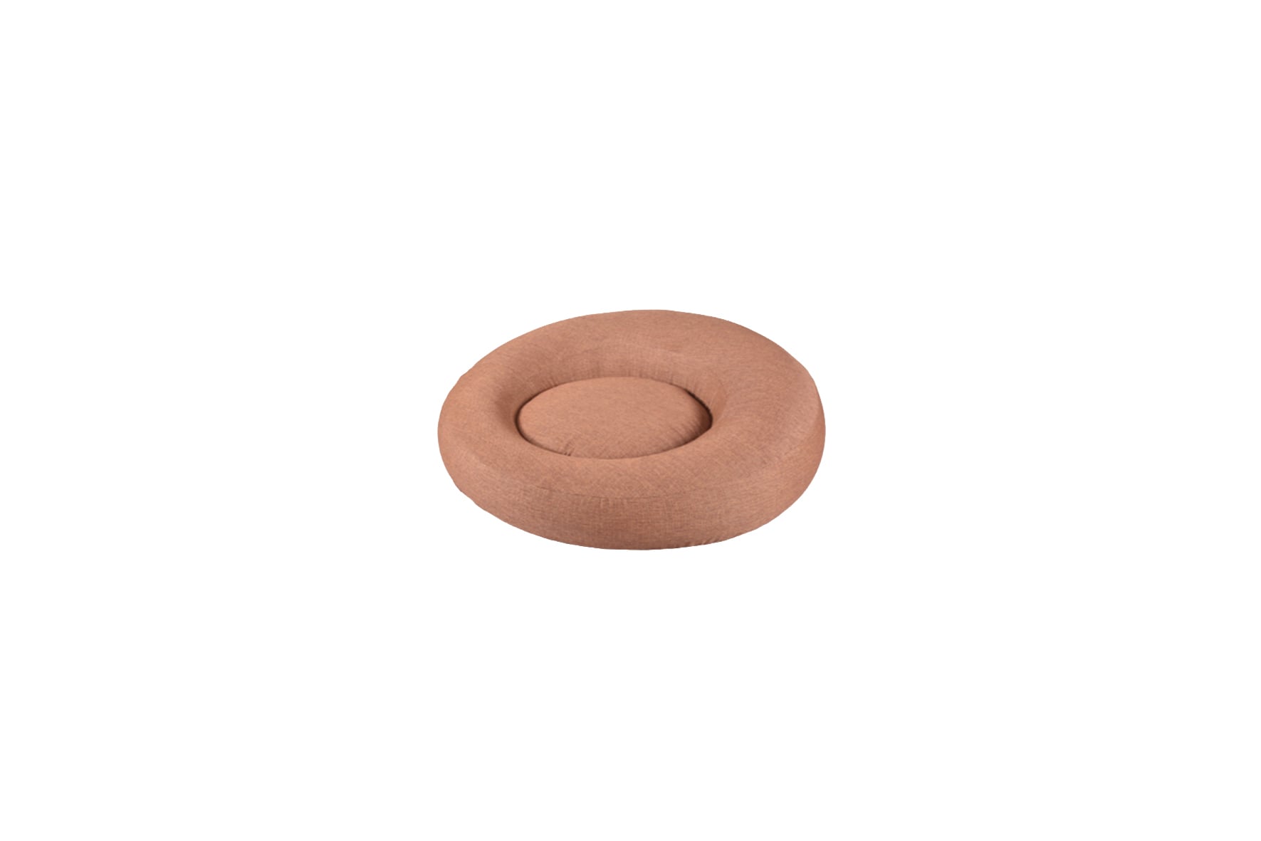 Loungestoel opblaasbaar rond terracotta Ø160xH60
