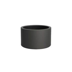 Planter Black/gray plastic Ø100 x H60