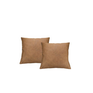 Sierkussen | Lederlook cognac L45xB45