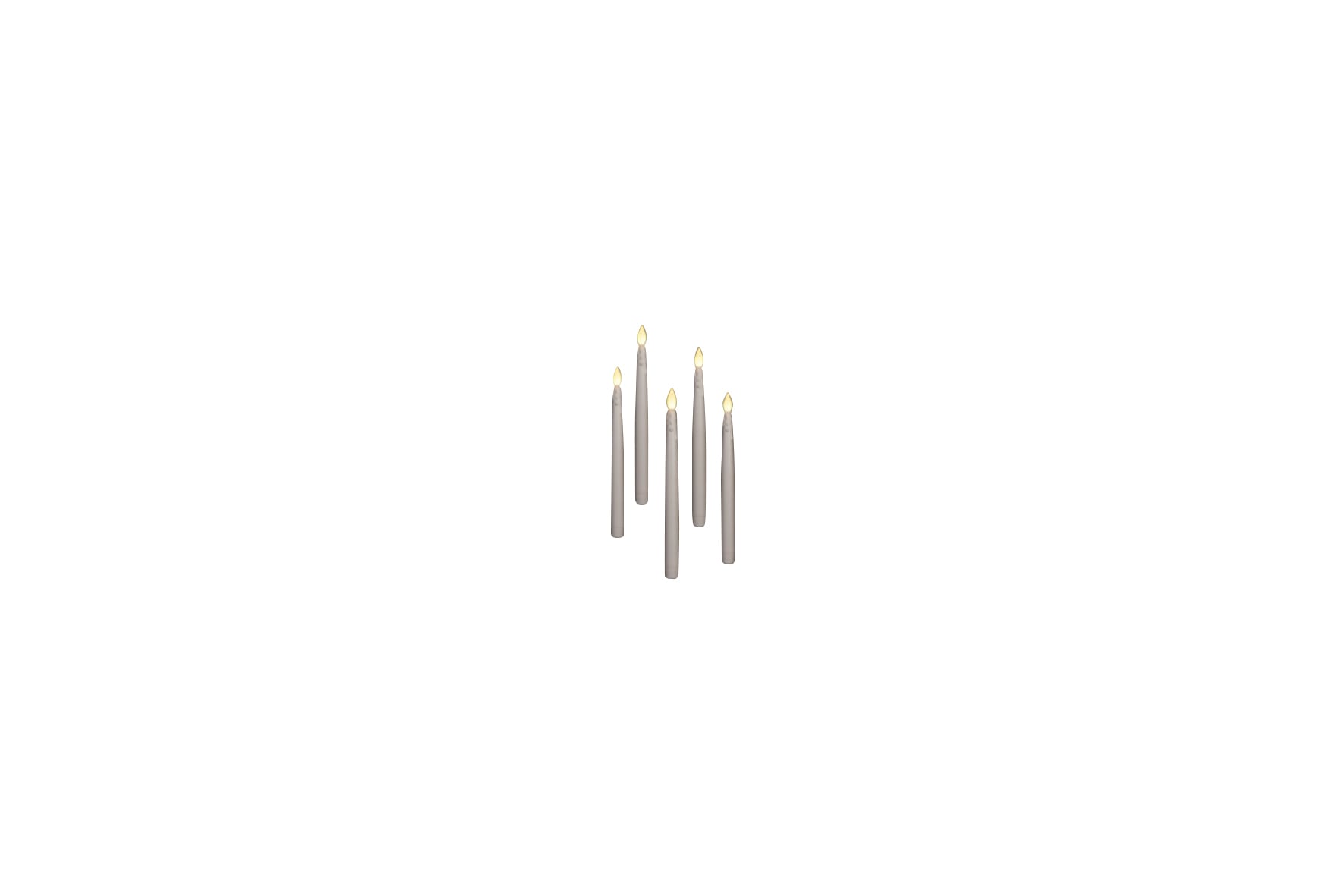 Deco | Zwevende kaarsen incl. toverstok H28,5 (set per 5)