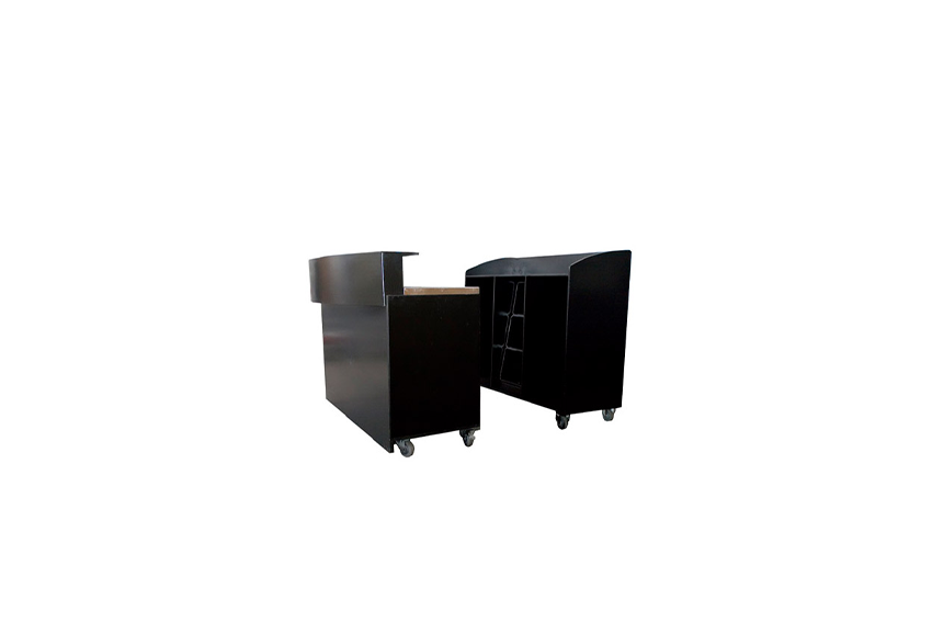 Tokio back bar black L150xW63xH132