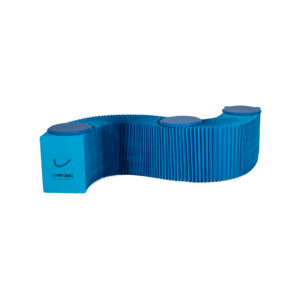 Paper bench blue - 3 person L150xH38 (set)