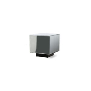 Urban side table mirror glass transparent L40xW40xH40