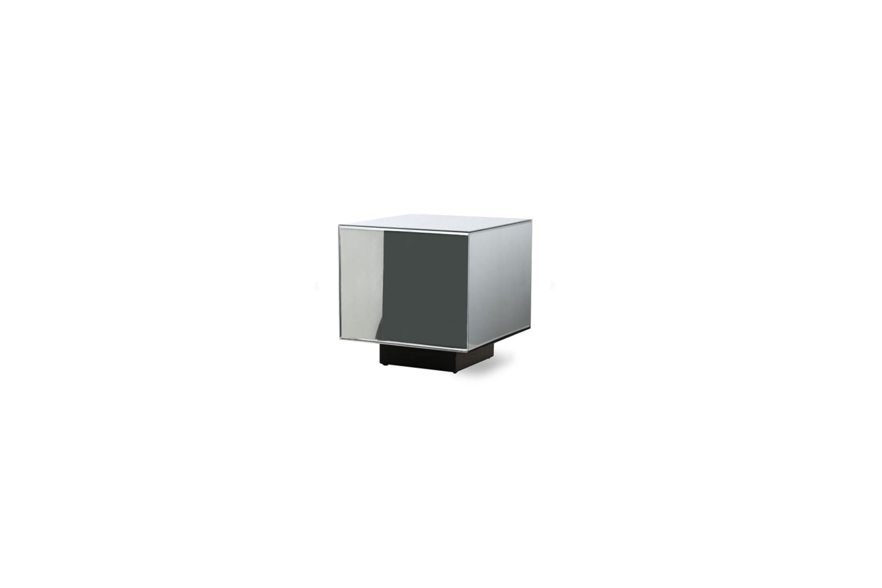 Urban bijzettafel spiegelglas transparant L40xB40xH40