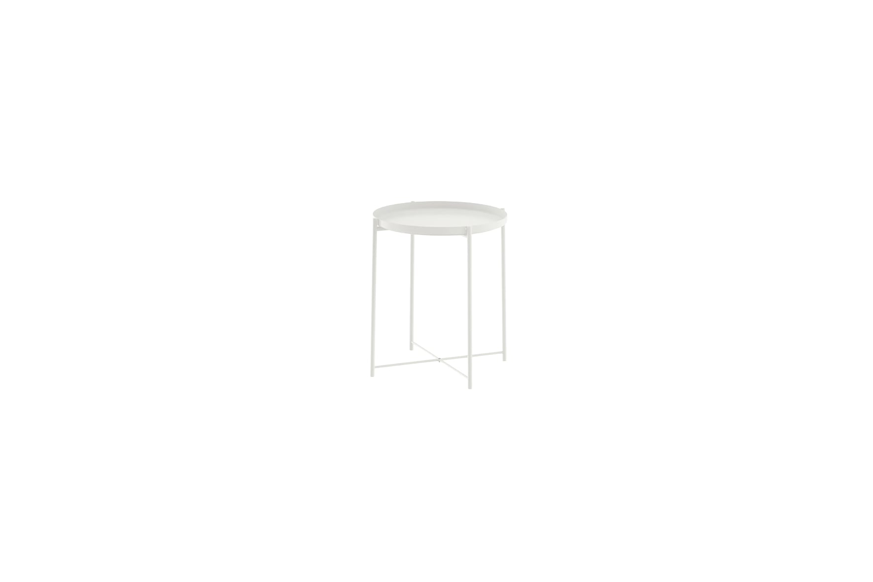 Urban bijzettafel wit rond Ø45xH53
