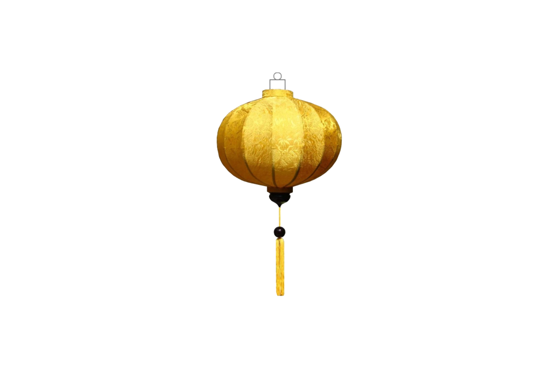 Chinese lampion geel ovaal Ø33xH55
